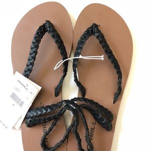 O’Neill Black Sandals NWT